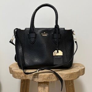 Kate Spade Textured Black Satchel